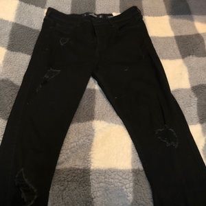 Hollister Black Ripped Jeans